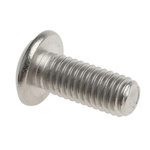 RS PRO Plain Stainless Steel Hex Socket Button Screw, ISO 7380, M5 x 12mm