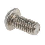 RS PRO Plain Stainless Steel Hex Socket Button Screw, ISO 7380, M6 x 12mm