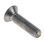 RS PRO Plain Stainless Steel Hex Socket Countersunk Screw, ISO 10642, M3 x 12mm