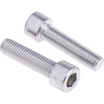 RS PRO Plain Stainless Steel Hex Socket Cap Screw, DIN 912, M10 x 40mm