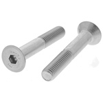 RS PRO Plain Stainless Steel Hex Socket Countersunk Screw, DIN 7991, M8 x 50mm