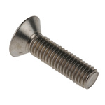 RS PRO Plain Stainless Steel Hex Socket Countersunk Screw, DIN 7991, M8 x 30mm