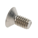 RS PRO Plain Stainless Steel Hex Socket Countersunk Screw, ISO 10642, M4 x 8mm