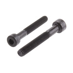 RS PRO M4 x 30mm Hex Socket Cap Screw Black, Self-Colour Steel