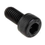RS PRO M5 x 10mm Hex Socket Cap Screw Black, Self-Colour Steel