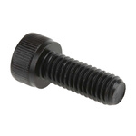 RS PRO M6 x 16mm Hex Socket Cap Screw Black, Self-Colour Steel