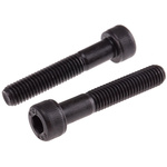 RS PRO M8 x 45mm Hex Socket Cap Screw Black, Self-Colour Steel