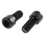 RS PRO M12 x 25mm Hex Socket Cap Screw Black, Self-Colour Steel