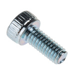 RS PRO Bright Zinc Plated Steel Hex Socket Cap Screw, DIN 912, M2.5 x 6mm