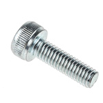 RS PRO Bright Zinc Plated Steel Hex Socket Cap Screw, DIN 912, M3 x 10mm