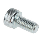 RS PRO Bright Zinc Plated Steel Hex Socket Cap Screw, DIN 912, M5 x 10mm