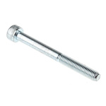 RS PRO Bright Zinc Plated Steel Hex Socket Cap Screw, DIN 912, M5 x 50mm