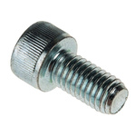 RS PRO Bright Zinc Plated Steel Hex Socket Cap Screw, DIN 912, M8 x 16mm