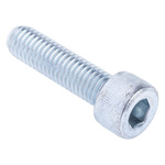 RS PRO Bright Zinc Plated Steel Hex Socket Cap Screw, DIN 912, M8 x 30mm