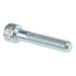 RS PRO Bright Zinc Plated Steel Hex Socket Cap Screw, DIN 912, M8 x 40mm