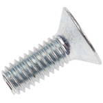 RS PRO M6 x 16mm Hex Socket Countersunk Screw Bright Zinc Plated Steel