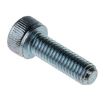 RS PRO Bright Zinc Plated Steel Hex Socket Cap Screw, DIN 912, M5 x 16mm