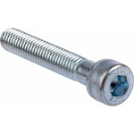 RS PRO Bright Zinc Plated Steel Hex Socket Cap Screw, DIN 912, M5 x 30mm
