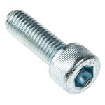 RS PRO Bright Zinc Plated Steel Hex Socket Cap Screw, DIN 912, M10 x 30mm