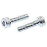 RS PRO Bright Zinc Plated Steel Hex Socket Cap Screw, DIN 912, M3 x 12mm