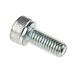 RS PRO Bright Zinc Plated Steel Hex Socket Cap Screw, DIN 912, M5 x 12mm