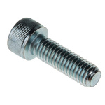 RS PRO Bright Zinc Plated Steel Hex Socket Cap Screw, DIN 912, M8 x 25mm