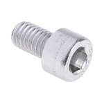 RS PRO Plain Stainless Steel Hex Socket Cap Screw, DIN 912, M6 x 10mm