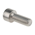 RS PRO Plain Stainless Steel Hex Socket Cap Screw, DIN 912, M10 x 25mm