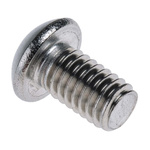 RS PRO Plain Stainless Steel Hex Socket Button Screw, ISO 7380, M6 x 10mm