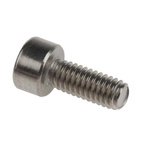 RS PRO Plain Stainless Steel Hex Socket Cap Screw, DIN 912, M4 x 10mm