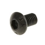 RS PRO Black, Self-Colour Steel Hex Socket Button Screw, ISO 7380, M3 x 5mm