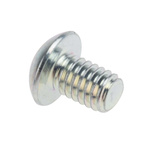 RS PRO Bright Zinc Plated Steel Hex Socket Button Screw, ISO 7380, M4 x 6mm