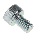 RS PRO Bright Zinc Plated Steel Hex Socket Cap Screw, DIN 912, M4 x 6mm