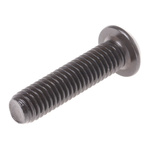 RS PRO Black, Self-Colour Steel Hex Socket Button Screw, ISO 7380, M6 x 25mm