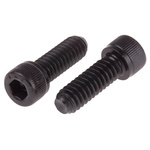 RS PRO Black, Self-Colour Steel Hex Socket Cap Screw, BS 2470, 1/4in x 3/4in