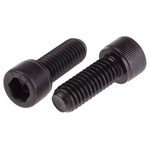 RS PRO Black, Self-Colour Steel Hex Socket Cap Screw, BS 2470, 3/8in x 1in