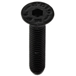 RS PRO Black, Self-Colour Steel Hex Socket Countersunk Screw, DIN 7991, M5 x 25mm