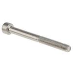 RS PRO M5 x 50mm Hex Socket Cap Screw Plain Stainless Steel