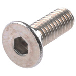 RS PRO Plain Stainless Steel Hex Socket Countersunk Screw, ISO 10642, M8 x 60mm