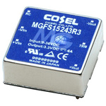 Cosel MGFS DC-DC Converter, 12V dc/ 1.3A Output, 18 → 76 V dc Input, 15.6W, PCB Mount, +85°C Max Temp -40°C Min