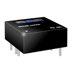 Recom REC8E DC-DC Converter, ±15V dc/ 267mA Output, 18 → 36 V dc Input, 8W, Through Hole, +75°C Max Temp -40°C