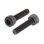 RS PRO M3 x 12mm Hex Socket Cap Screw Black, Self-Colour Steel