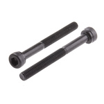RS PRO M3 x 30mm Hex Socket Cap Screw Black, Self-Colour Steel