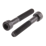 RS PRO M6 x 40mm Hex Socket Cap Screw Black, Self-Colour Steel