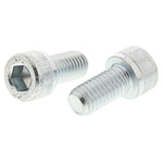 RS PRO Bright Zinc Plated Steel Hex Socket Cap Screw, DIN 912, M10 x 20mm