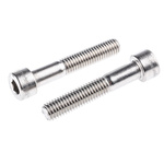 RS PRO Plain Stainless Steel Hex Socket Cap Screw, DIN 912, M8 x 45mm