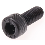 RS PRO Black, Self-Colour Steel Hex Socket Cap Screw, DIN 912, M6 x 15mm