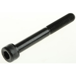 RS PRO Black, Self-Colour Steel Hex Socket Cap Screw, DIN 912, M8 x 65mm