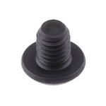 RS PRO Black, Self-Colour Steel Hex Socket Button Screw, ISO 7380, M5 x 6mm