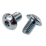 RS PRO Bright Zinc Plated Steel Hex Socket Button Screw, ISO 7380, M5 x 8mm